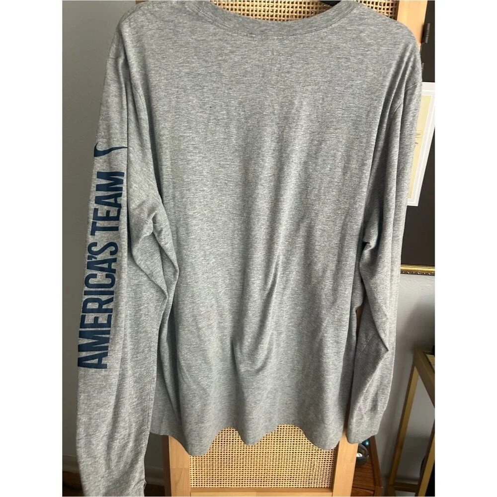 Nike Dallas Cowboys Long Sleeve Shirt XL Gray NFL Football Tee